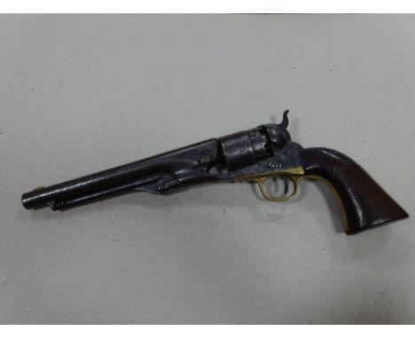 A .44' CALIBRE MODEL 1860 COLT ARMY PERCUSSION REVOLVER, bearing the serial number 93598. It is fitted with an 8' barrel mark