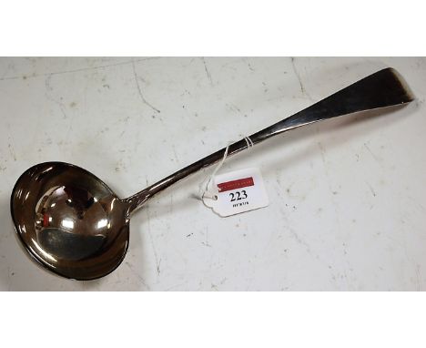 A late Victorian silver ladle, maker Josiah Williams & Co (George Mawdsley Jackson), London 1895