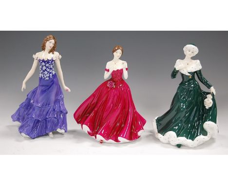 Three Royal Worcester figurines, to include; Keepsake Special Edition No.109 of 4950, Winter Time No.4932, and Summer Time No