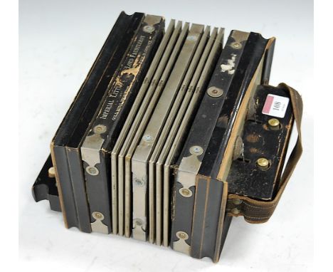 An early 20th century German Imperial Little Lord Fauntleroy piano accordion (a/f) 