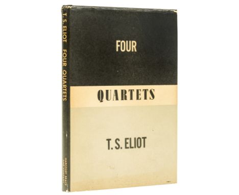 Eliot (T.S.) Four Quartets, first collected edition, first printing, ink ownership inscription and bookplate, 50¢ ink stamp t