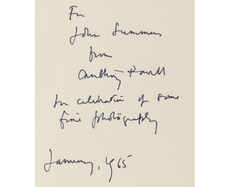 Powell (Anthony) The Valley of Bones, first America edition, signed presentation inscription from the author to John Summers 