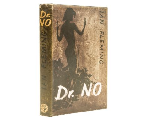 Fleming (Ian) Dr. No, first edition, signed by Henry Blofeld, original second state boards with silhouette, dust-jacket, spin