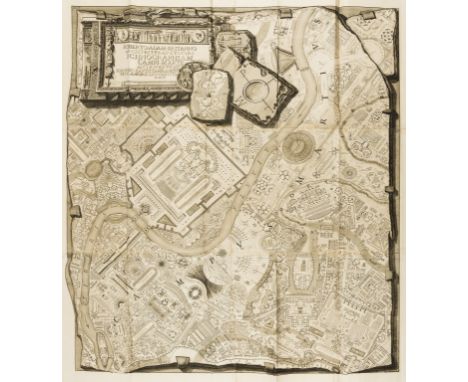 Piranesi (Giovanni Battista) Campus Martius Antiquae Urbis, engraved title, frontispiece, dedication with 2 half-page vignett