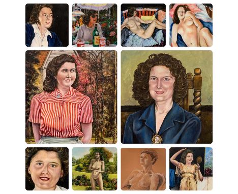 TEN CONTEMPORARY PORTRAIT STUDIES various mediums, depicting nude and other full-length and head and shoulder portraits, nine