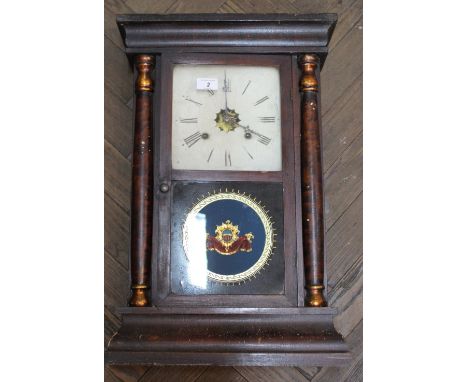 An American Waterbury wall clock
