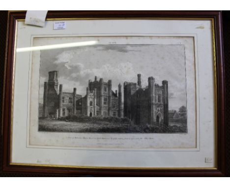 A print of Wolterton Manor House Barsham plus other pictures and books (two boxes)