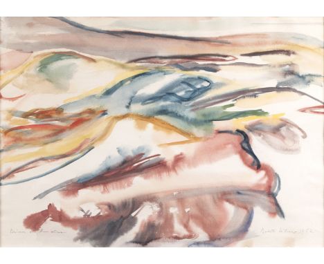 Charlotte Hilmer (Hamburg 1909 - Hamburg 1958). Dünen von Amrum. 1952. Aquarell. 39,5 x 54 cm. R. u. sign. und dat. Charlotte