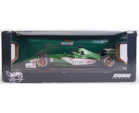 A Mattel Hot Wheels 2000 Racing diecast model F1 Formula One racing car with HSBC livery. Within the original box.&nbsp;