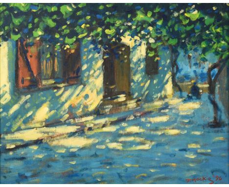 John Mackie (b.1953)"The Artist at Work, Collioure"Signed and dated (19)96, inscribed to stretcher verso, oil on canvas, 39cm