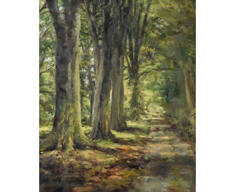 Montague Dawson RSMA, FRSA (1895-1973)The avenue to Thoresby Hall, Nottinghamshire, seat of the de Manvers familySigned, oil 