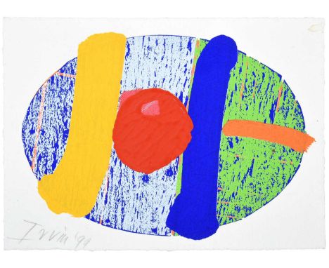 Albert Irvin OBE, RA (1922-2015)AbstractSigned and dated (19)99, silkscreen, 15cm by 21cmThis work was a Christmas Card desig