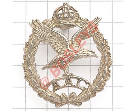 Army Air Corps WW2 Officer’s 1942 Birmingham hallmarked silver beret badge. Die-cast hallmarked 1942 (the year of the unit’s 