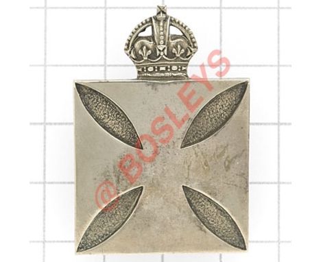 Royal Army Chaplains Department silvered cap badge. Good scarce die-cast example. (KK 973) J & Co. (Jennens) Loops VGC 