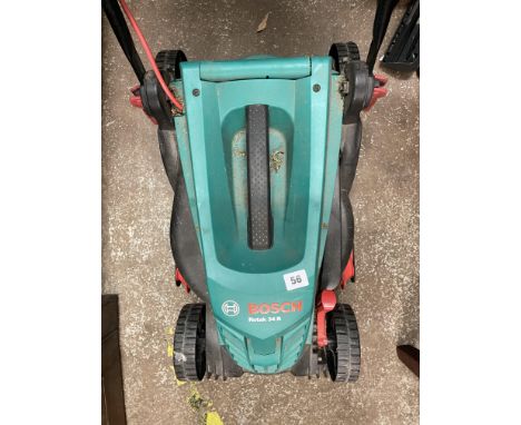 BOSCH LAWNMOWER, STRIMMER AND SOME GARDEN TOOLS 