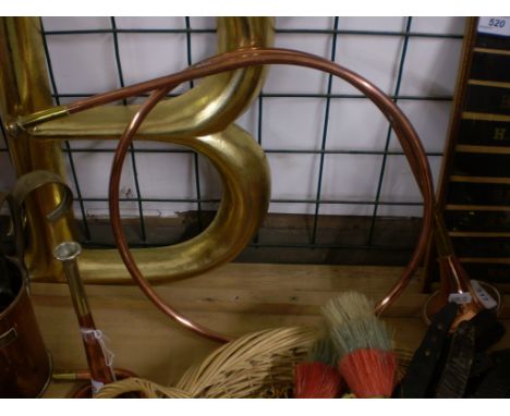 COPPER FRENCH HUNTING HORN 