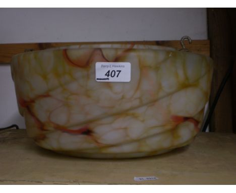 RETRO GLASS LAMP SHADE 30 CM DIAMETER 