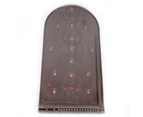 Corinthian bagatelle board; The Master Board in original box, height 79cm.