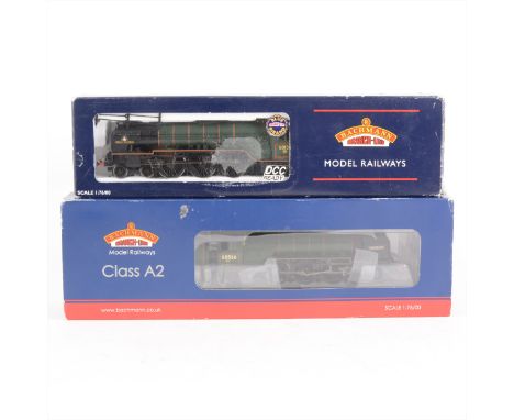 Bachmann OO gauge model railway locomotives; two including 32-556 Class A1 60156 Great Central BR green (riveted tender), 31-