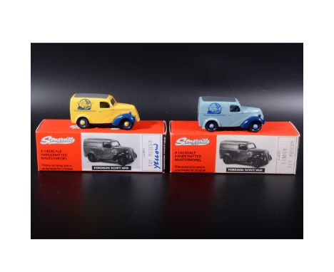 Somerville Models 1/43 N°107 - Fordson 5CWT Van - Orange - Pneus India Tyres - Occasion