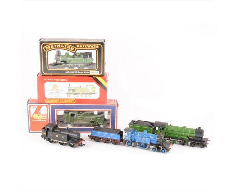 OO gauge model railway locomotives; six to include Mainline 37-054 0-6-0T J72 class tank LNER livery, Lima 20 5101 LNER 8920,