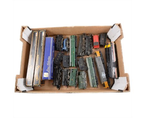 OO gauge model railway locomotives, sixteen to include Mainline 37-057 4-6-0 7P 'Royal Scot', 37-051 45039 diesel, Lima L2049