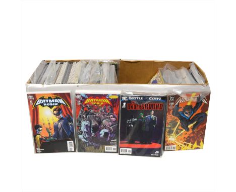Modern comics; a large collection of 300+, including Nightwings, Injustice, Red Robin, Green Arrow, Batman, etc.