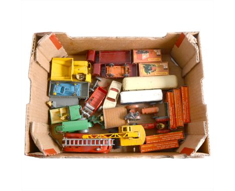 Dinky Toys; one tray of loose examples including 29F Autocar Chausson coach, no.421 Hindle Smart Helecs 'British Railways', A