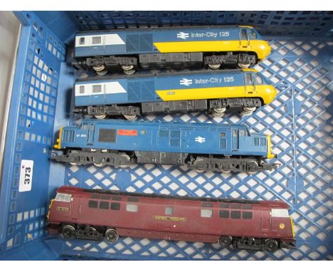 Three Hornby "OO" Gauge Locomotives, comprising of Class 52 Co-Co Diesel R/No. D1011 'Western Thunderer' BR maroon Class 37 D