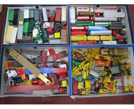 A Quantity of Predominantly Trackside 'OO' Scale Diecast and Plastic Commercial Plant Vehicles, many repainted models, small 