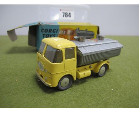 A Boxed Corgi No. 460 Diecast Model Neville Cement Tipper, on ERF chassis, tunnel, cement, lemon cab and chassis, metal fille