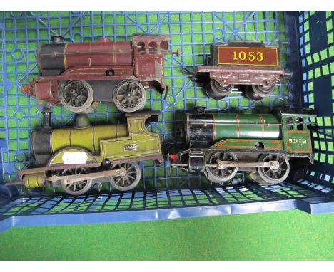 Bing Pre-War 'O' Gauge/7mm 0-4-0 Clockwork Steam Locomotive, R/No. 3410 overall green, with black lining, supplied with incor
