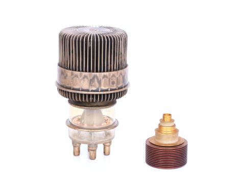 A Mullard Valve QY5-3000A, and another item, Mullard a transmitting tetrode, air cooled