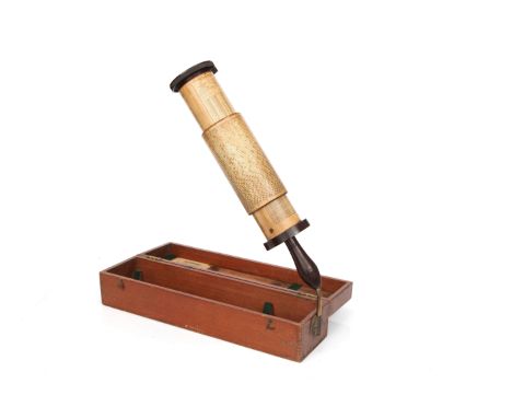 A Fuller Calculator Model I, 1950, by W F Stanley, in mahogany case with mounting bracket. Provenance - owned and used by Leo