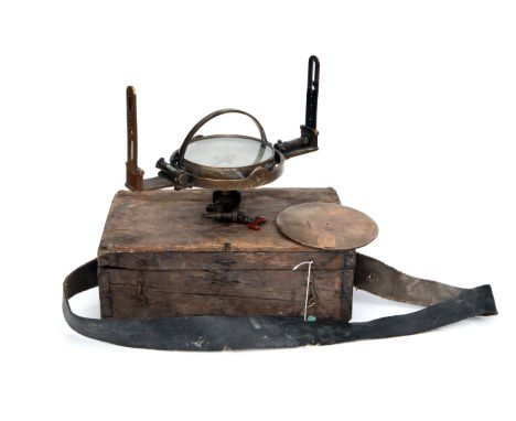 A Miner's Dial by Casartelli, with patent arc clinometer and unusual long form of vernier scale, an early example with open s