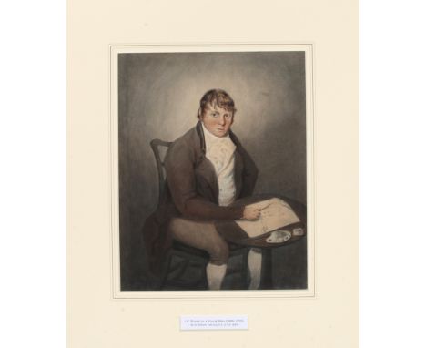 A Watercolour Portrait of a Young Isambard Kingdom Brunel, water colour purporting to be of a young Isambard Kingdom Brunel, 