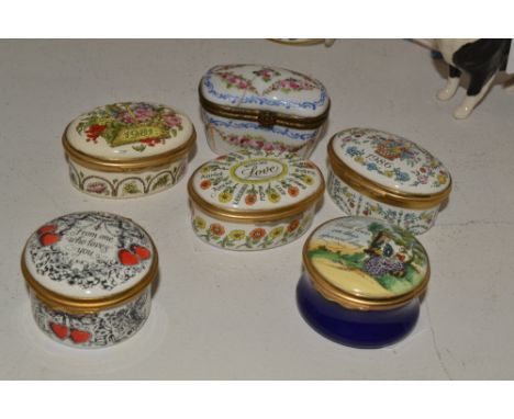 Halcyon Days Enamels - trinket boxes, years and others 