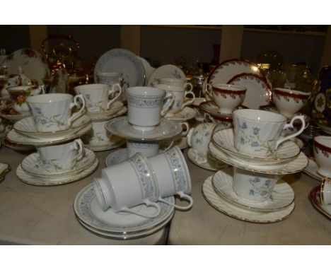 A Sadler Wellington pattern tea service for six; a Royal Standard tea service for six; a Crown Ming tea service for six;  etc