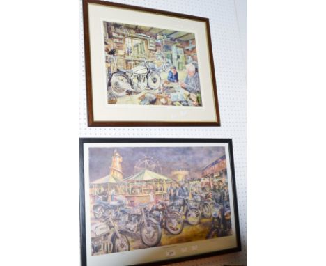 Roy Barrett, by and after, coloured print
Everyone's a Winner 230/750,
Friends and Neighbours 52/600  (2)