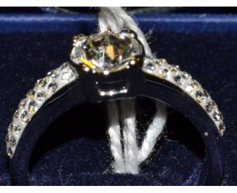 A Swarovski lady's ring, boxed 
