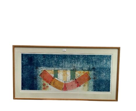 Mark Godwin (b. 1957) etching - Serpentine XI, signed and titled, image 47 x 108cm, frame 67cm x 130cm