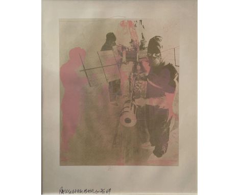 Robert Rauschenberg (Port Arthur 1925 - 2008 Captiva Island), "Shell" aus der Stoned Moon Serie, Lithographie,  Auflage 3/70,