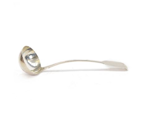 Victorian silver Fiddle pattern ladle, hallmarked Robert Williams, London 1841, L34cmCondition Report:Approx 8.27 ozt (257.5 