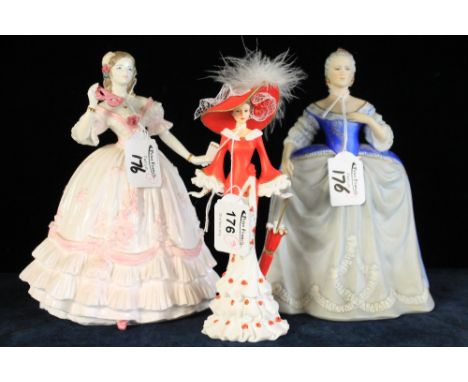 Lest we forget figurine collection, Visions of remembrance, Franklin porcelain figurine, Catherine The Great, and Royal Worce