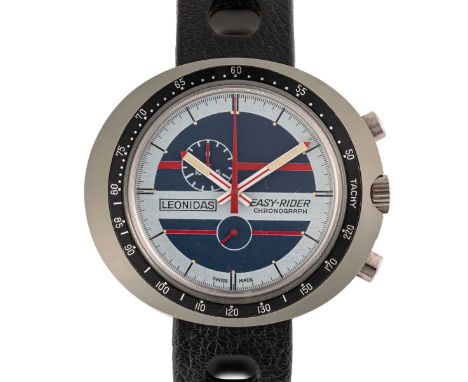 A GENTLEMAN'S SIZE HEUER LEONIDAS EASY RIDER CHRONOGRAPH WRIST WATCHCIRCA 1970sMovement: Manual wind.Case: Diameter approx. 4