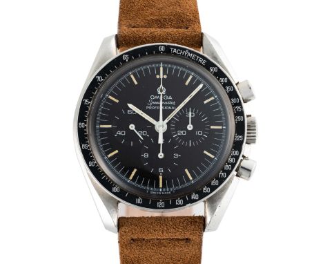 A GENTLEMAN'S SIZE STAINLESS STEEL OMEGA SPEEDMASTER PROFESSIONAL CHRONOGRAPH WRIST WATCH CIRCA 1972, REF. 145.022-69 ST WITH