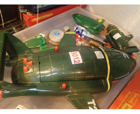 Tray of vintage Thunderbirds models 