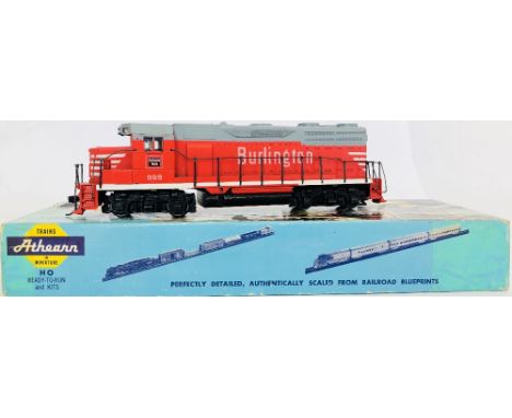 Athearn HO Scale EMD GP35 Burlington Red Livery Diesel Loco Boxed