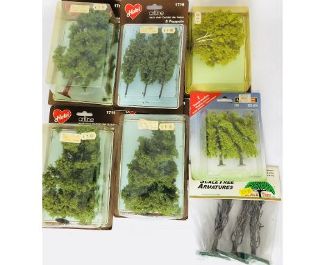 Heki and Faller OO/HO Scale Model Trees all Boxed