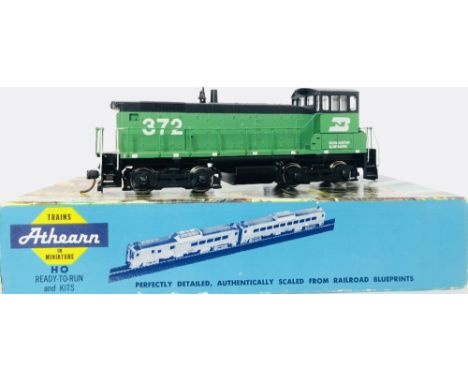 Athearn HO Scale EMD SW 1000 Diesel Locomotive in Burlington Northern Livery Boxed